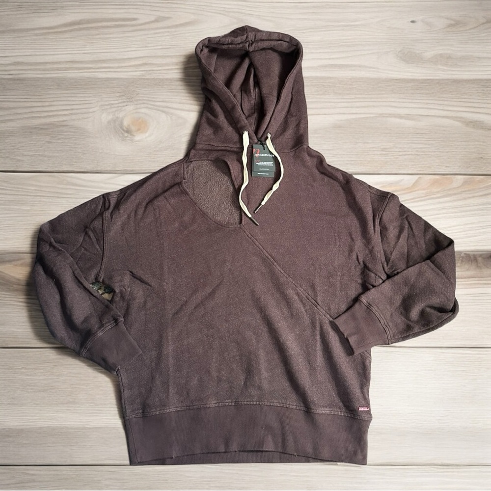n:philanthropy Women’s Fran Hoodie Sweatshirt Chocolate Brown XS